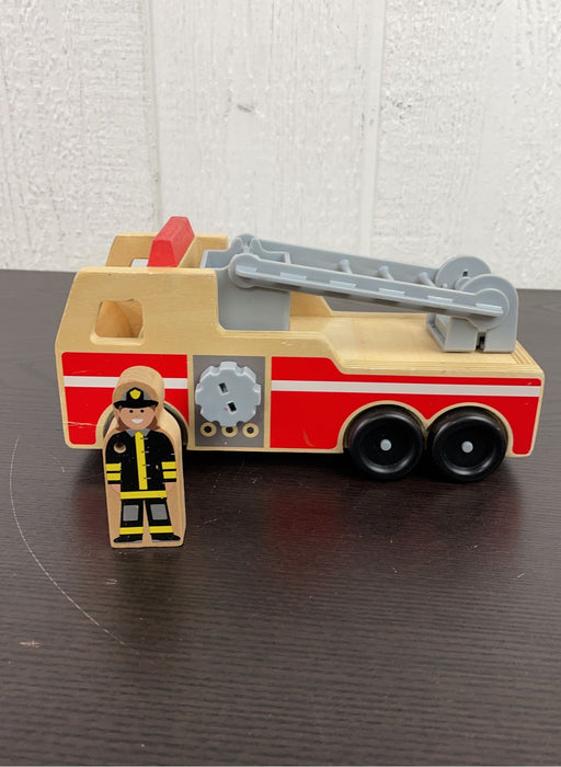 used Melissa & Doug Wooden Fire Truck