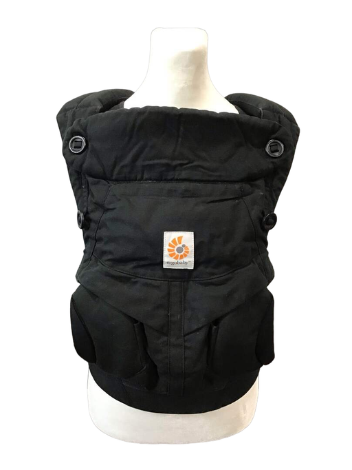 secondhand Ergobaby 360 All Positions Cotton Baby Carrier, Pure Black