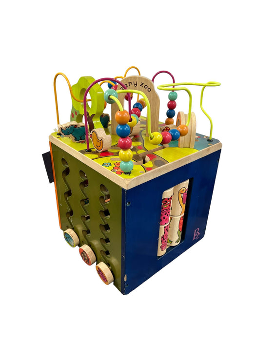 secondhand B. toys Zany Zoo Wooden Activity Cube