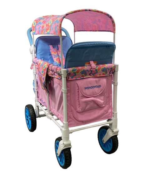 used Wonderfold W2 Luxe Multifunctional Double Stroller Wagon, 2023, Baby2Baby x Chrissy Teigen Special Edition