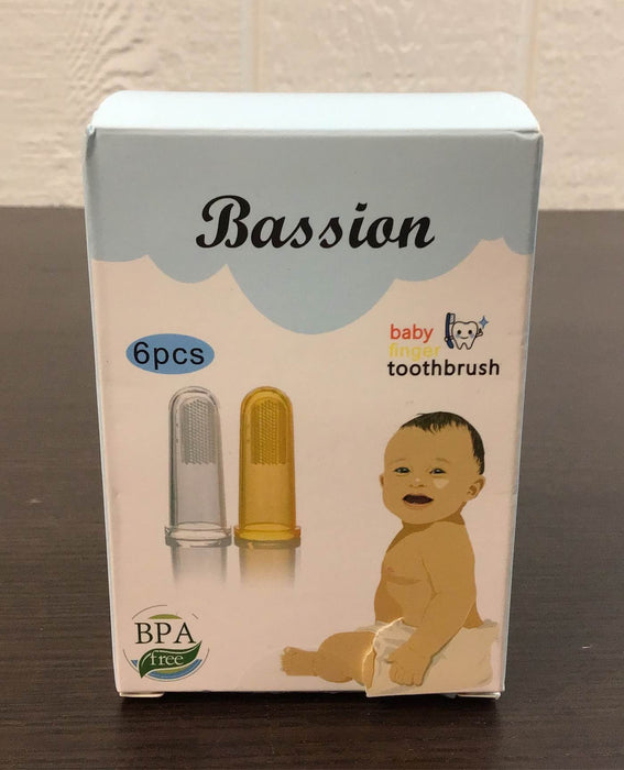 used Bassion Baby Tooth Brushing Set