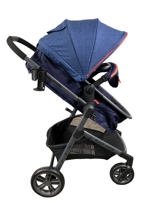 Evenflo Pivot Vizor Travel System, 2022, Promenade Blue