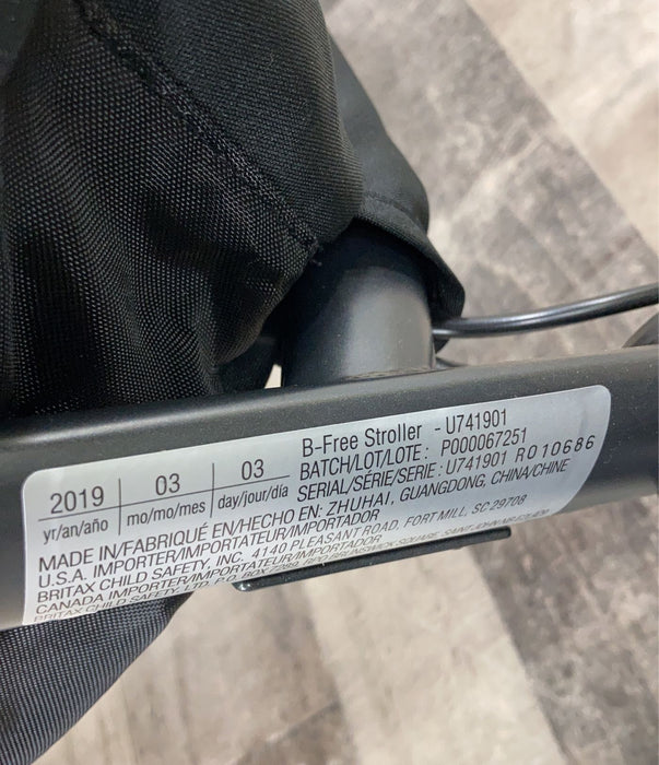 Britax B-Free Stroller, Frost, 2019