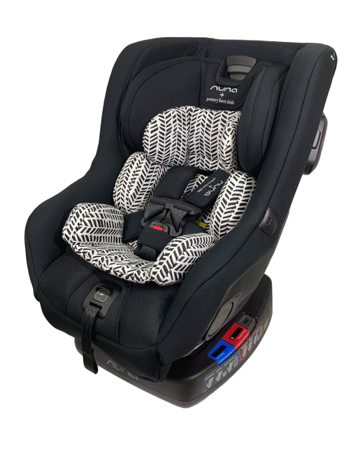 used Nuna RAVA Convertible Car Seat, Pottery Barn Kids-Broken Arrow Caviar, 2022