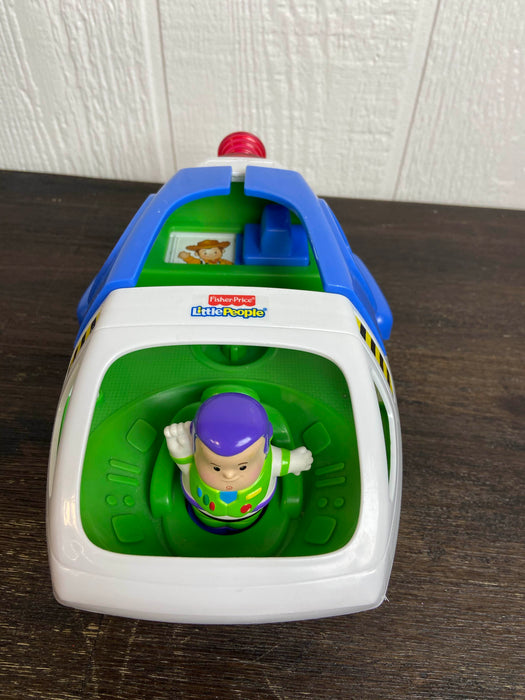 secondhand Fisher Price Little People Buzz Light Year Space Ship