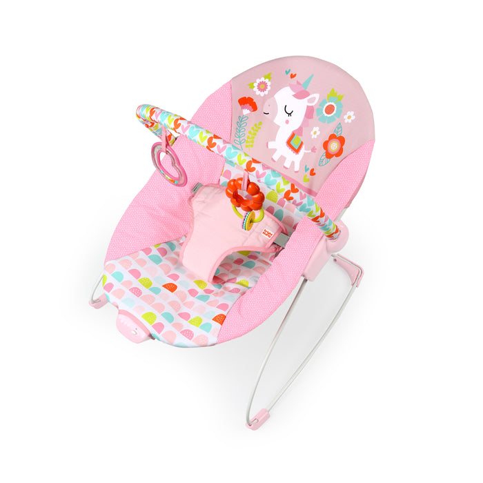 used Bright Starts Vibrating Bouncer, Fancy Fantasy