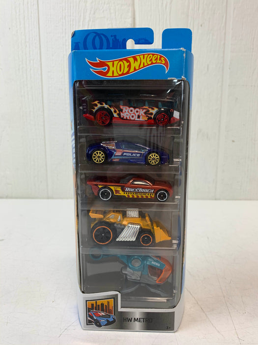 used Hot Wheels Die Cast Car 5 Pack