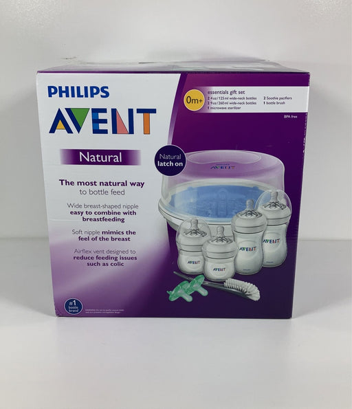 used Philips Avent Natural Baby Bottle Essentials Gift Set