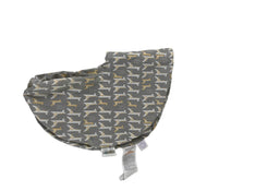 secondhand Boppy Organic Nursing and Infant Support Pillow Slipcover, Gray, yellow spotted giraffe print