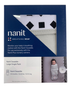 used Nanit Breathing Wear Swaddle, Pebble Grey, Large (3-6m)