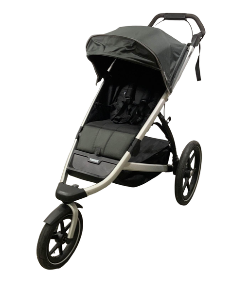 secondhand Thule Urban Glide 2 Jogging Stroller Single, 2021, Aluminum, Dark Shadow