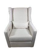 secondhand Babyletto Kiwi Electronic Recliner and Swivel Glider, Performance Cream Eco-Weave