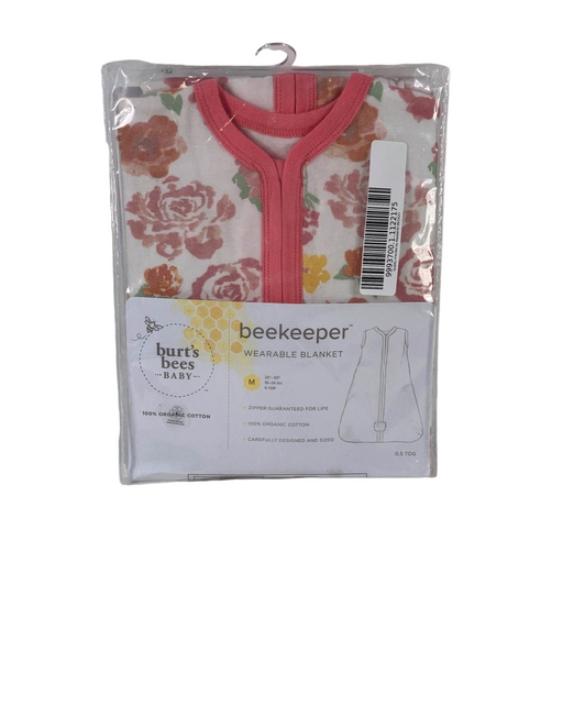 used Burt's Bees Baby Beekeeper Wearable Blanket, Medium, 0.5 TOG (Lightweight), Pink Flowers