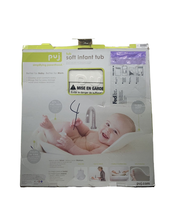 used Puj Foldable Baby Bathtub, White