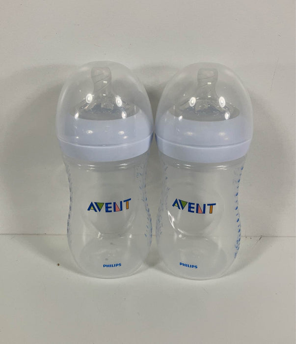 used Philips Avent Natural Baby Bottles, 9oz, 2-Pack, Clear