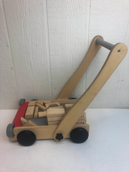 secondhand Plan Toys Baby Walker With Blocks