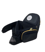 used TushBaby Hip Baby Carrier, Black/Gold