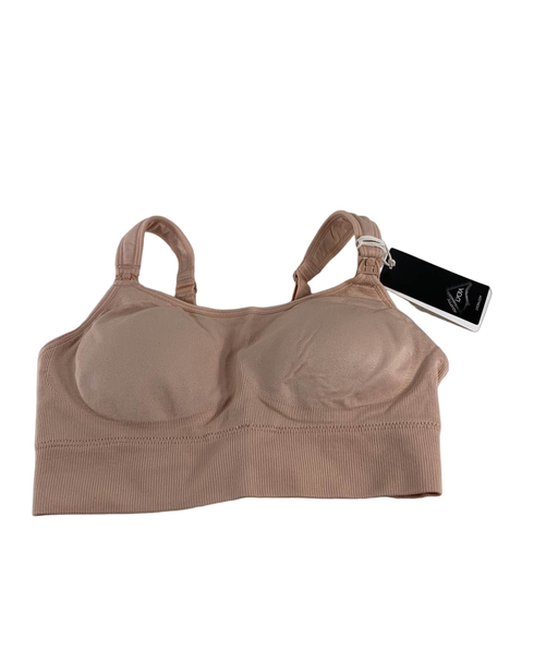 used Momcozy All-in-one Super Flexible Pumping Bra, Oyster Pink Medium