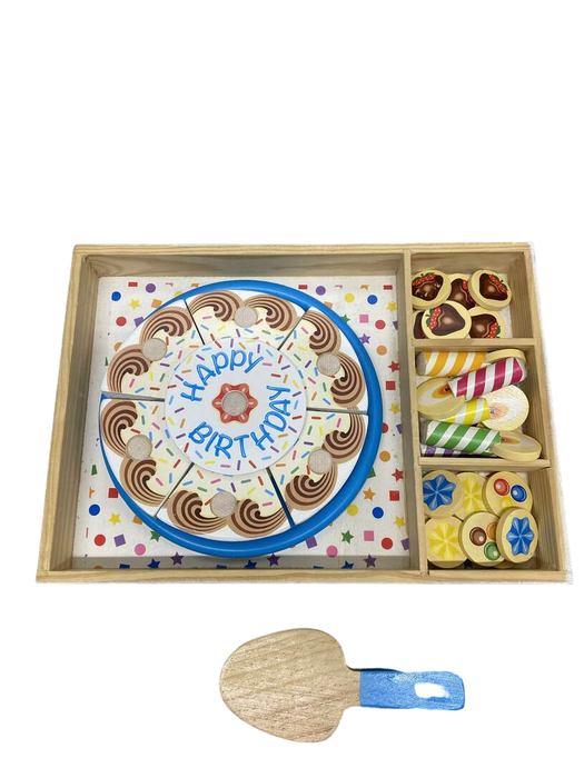 used Melissa & Doug Wooden Birthday Party Cake