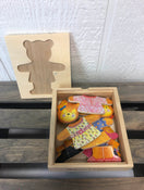 secondhand Melissa & Doug Wooden Bear Dress-Up