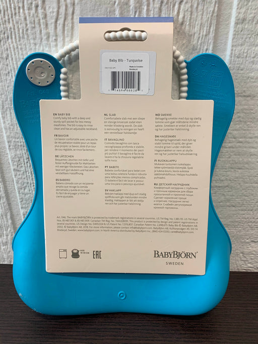 secondhand BabyBjorn Bib, Turquoise