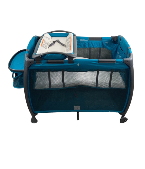 used Joovy Room Playard All-In-One Playard Nursery Center, Turquoise