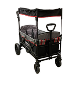 used Wonderfold X2 Push + Pull Double Stroller Wagon, Black, 2021