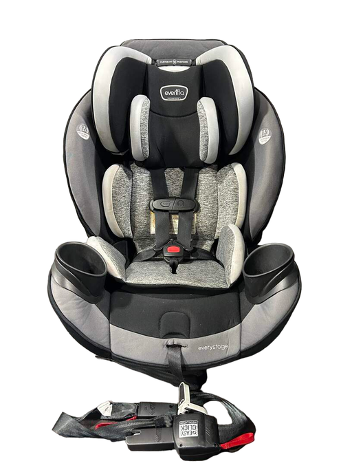 used Evenflo EveryStage DLX All-in-one Convertible Car Seat, 2019 Canyons Gray