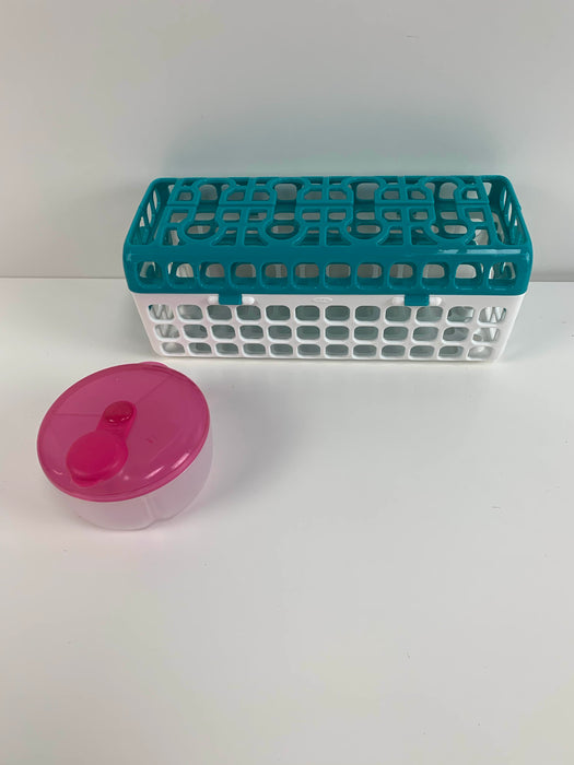 used OXO Tot Dishwasher Basket, And formula dispenser