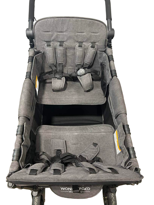 Wonderfold W4 Elite Stroller Wagon, Charcoal Gray, 2022