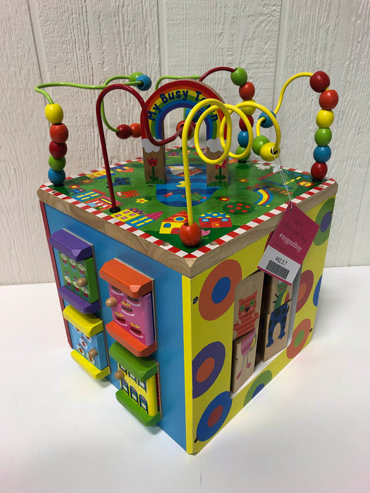 used ALEX Toys Discover My Busy Town Wooden Activity Cube