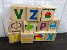 secondhand BUNDLE Wooden Alphabet Blocks