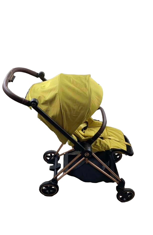 secondhand Cybex MIOS Stroller, 2021, Rose Gold, Mustard Yellow