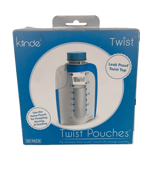 used Kiinde Twist Pouches, 6oz, 20 Pack