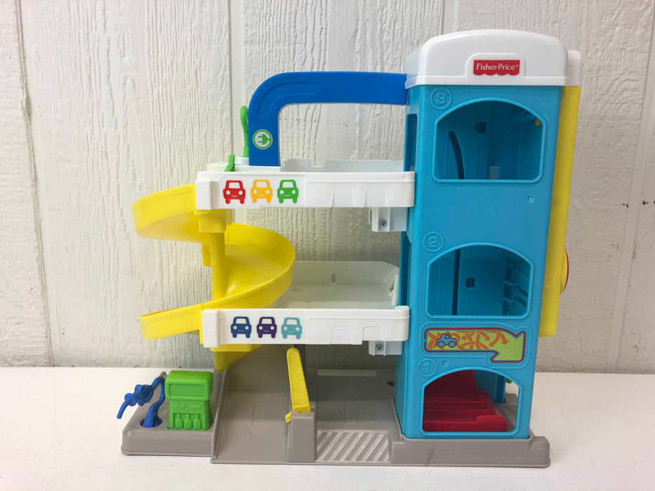 used Fisher Price Little People Helpful Neighbors Wheelie Garage