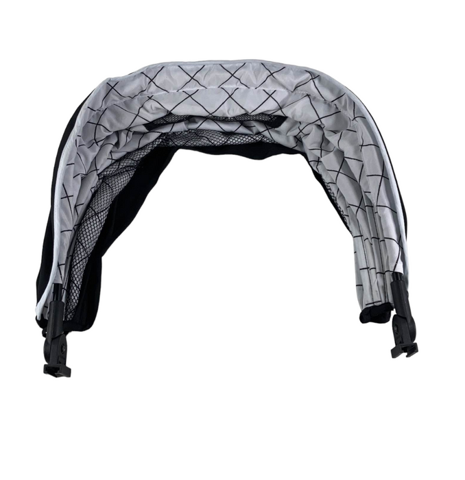 Mockingbird Extendable Canopy without Sunshade, Black, Windowpane