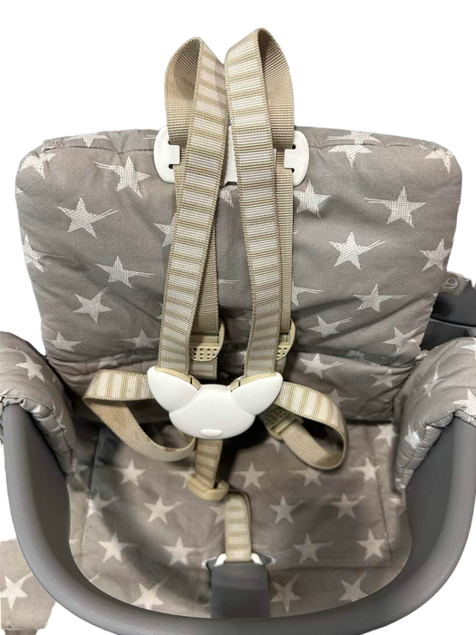 secondhand Stokke Tripp Trapp High Chair With Baby Set And Cushion, Grey