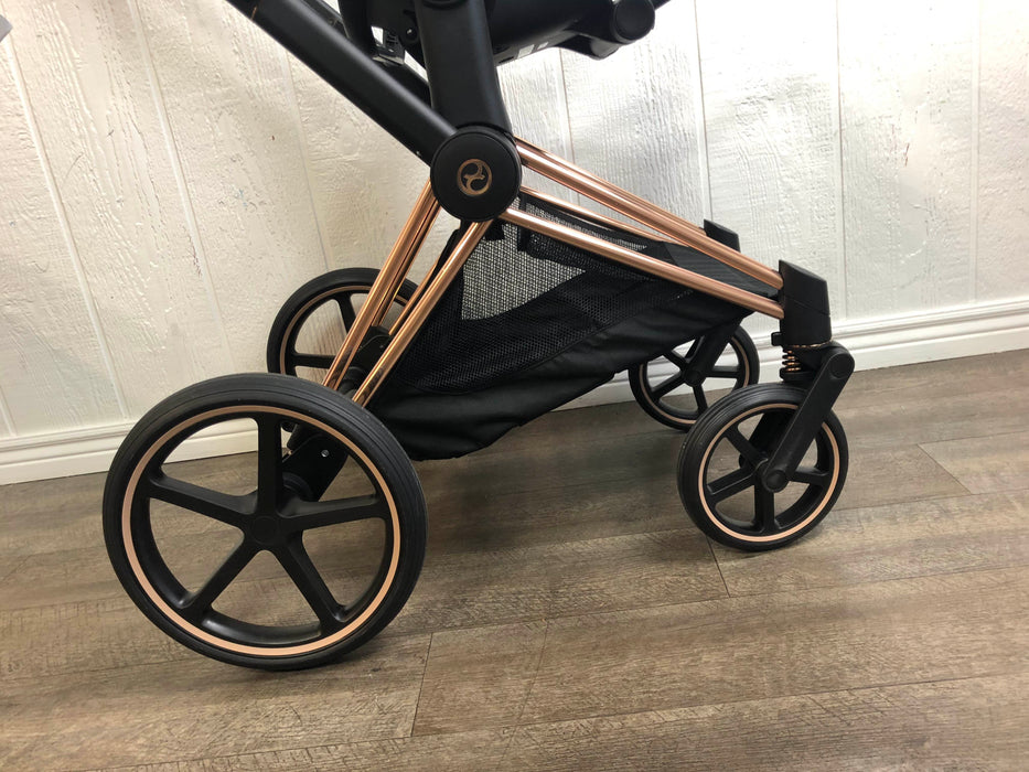 used Cybex Priam Stroller Frame With Waterproof Cover And Car seat Adapters