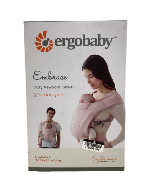 used Ergobaby Embrace Baby Carrier, Blush Pink