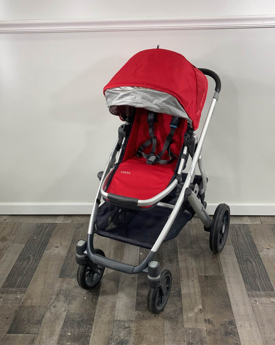 secondhand UPPAbaby VISTA Stroller, Denny (Red Melange), 2014