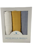 used Little Unicorn Cotton Muslin Swaddles 3-Pack, Mustard