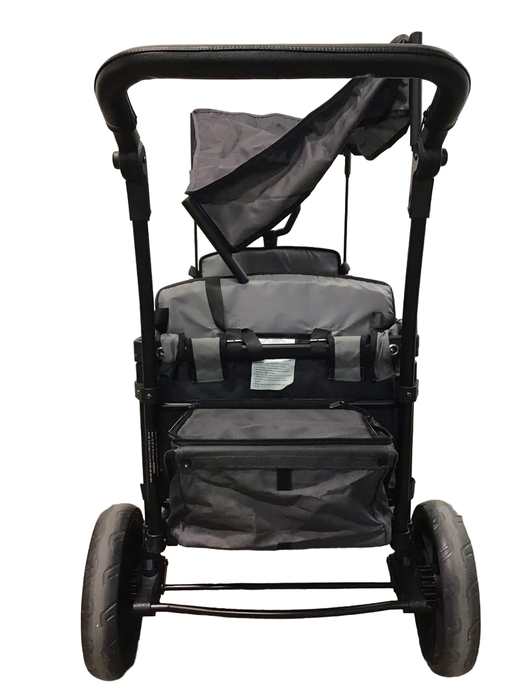 Wonderfold X2 Push + Pull Double Stroller Wagon, 2021, Stone Gray, (Missing One Canopy Pole)