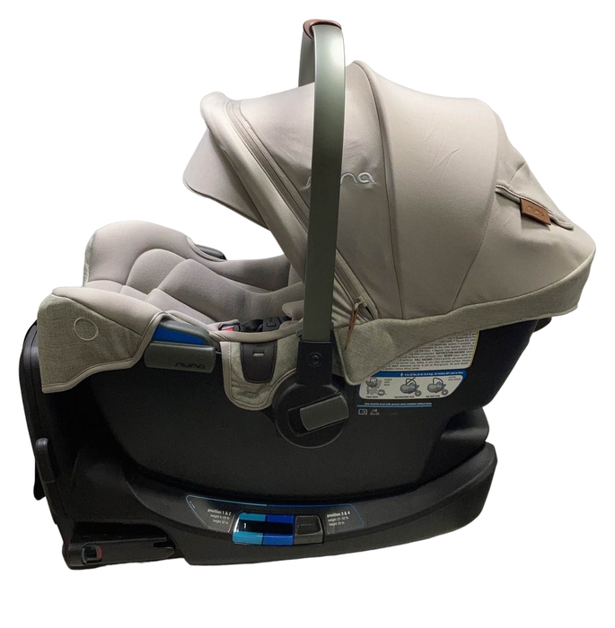 secondhand Nuna PIPA rx Infant Car Seat with RELX Base, 2023, Hazelwood