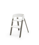 used Stokke Steps Chair, White/Hazy Grey