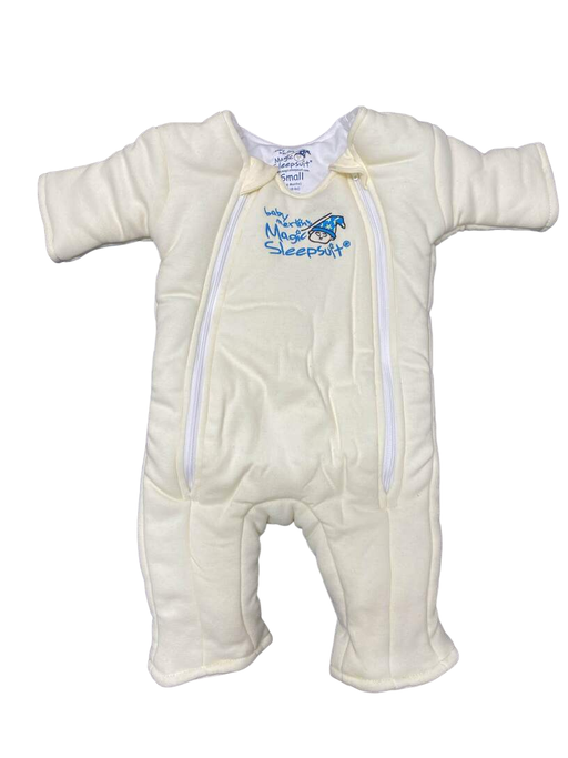 secondhand Baby Merlin's Magic Sleepsuit, Small 3-6 Months, Cotton, Cream