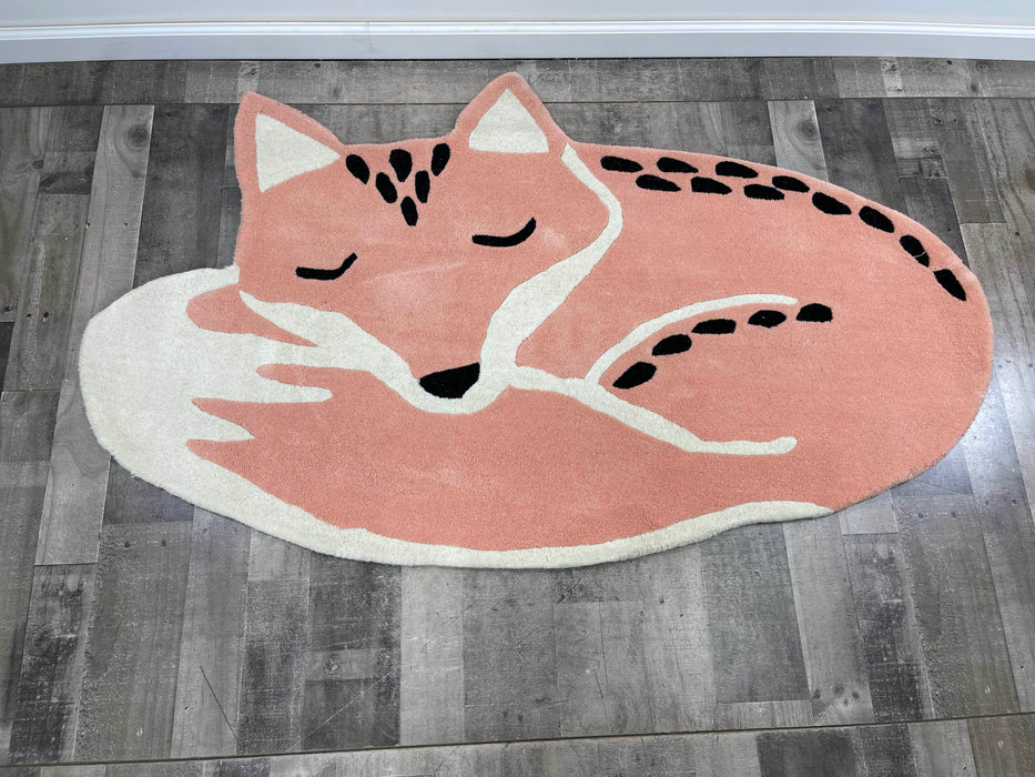 secondhand Delta Children Hand-Tufted Wool Rug, Fox