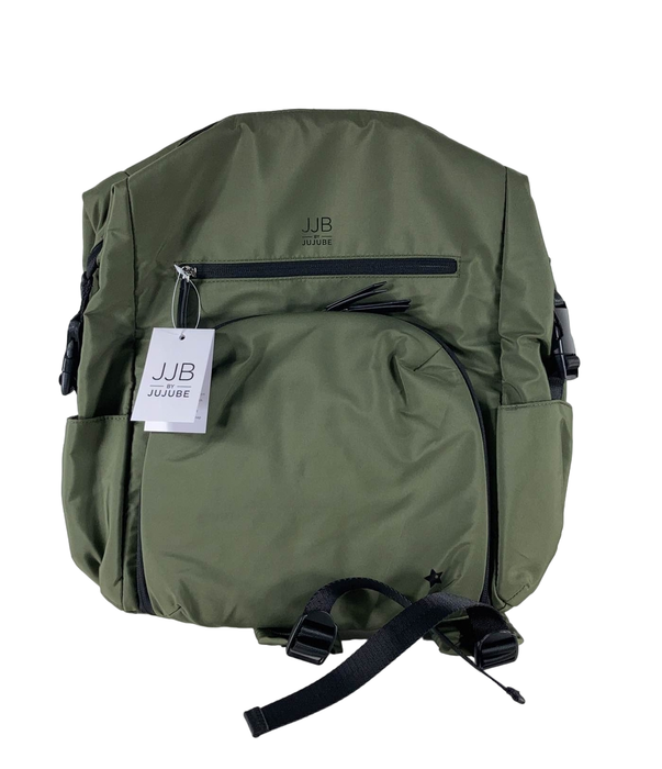 used JuJuBe The Modern Diaper Backpack, Olive