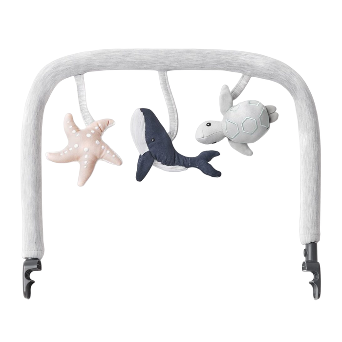 Ergobaby Evolve Bouncer Toy Bar, Ocean Wonders Light Grey