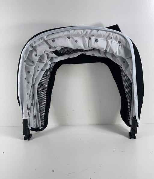 used Mockingbird Extendable Canopy with Sunshade, Black, Watercolor Drops