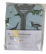 used Burt's Bees Baby Beekeeper Wearable Blanket, Medium, 1.5 TOG (Medium Weight), Green Dinosaurs